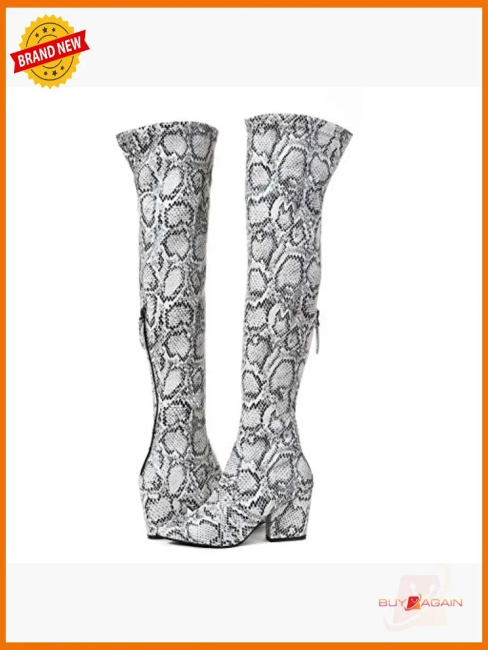 Thigh High Suede Block Heel Over the Knee Boots Winter Pointed Toe OTK